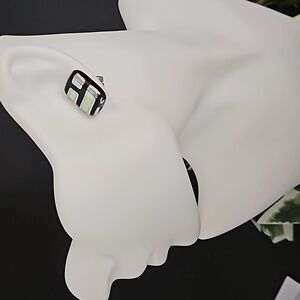 Czech Black Glass Earrings